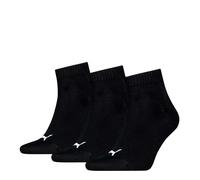 PUMA Unisex Quarter Plain, Calcetines Unisex adulto, Negro, 35-38