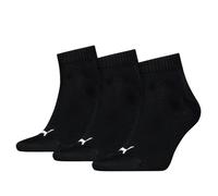 PUMA Unisex Quarter Plain, Calcetines Unisex adulto, Negro, 35-38
