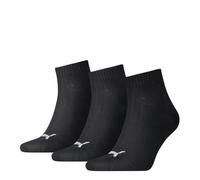 PUMA Quarter Calcetines, Negro (Black) K, 43-46 (Pack de 3) Unisex Adulto