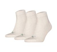 Puma Unisex Quartersocken, 3er Paquete - Cuartos Lisos 3P, Logo, Monocromo