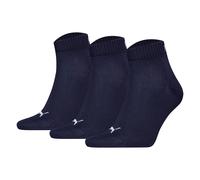 Puma Unisex Quartersocken, 3er Paquete - Cuartos Lisos 3P, Logo, Monocromo