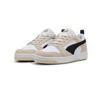 PUMA Tenis Unisex Rebound V6 Low SdSneaker, Alpine Snow Puma Negro Puma Blanco, 41 EU