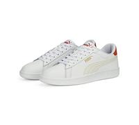 PUMA Smash 3.0 L, Zapatillas Unisex Adulto, White Vapor Gray Chili Pepper, 43 EU