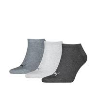 PUMA Unisex Sneaker Plain, Calcetines Unisex adulto, gris oscuro, gris medio y gris claro, 35-38