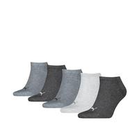 PUMA Unisex Sneaker Plain Calcetines, gris antracita/l Mel Grey/m Mel Grey - New, 43-46 Unisex adulto