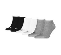 PUMA Unisex Sneaker Plain, Calcetines Unisex adulto, Gris y blanco y negro., 39-42