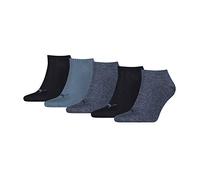 PUMA Unisex Plain Sneaker - Trainer Socks (5 Pack), Calcetines, Unisex adulto, Azul (Denim), 35-38