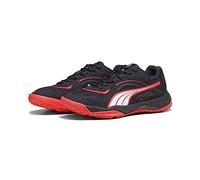 PUMA Solarstrike II, Indoor Court Shoe Unisex Adulto, Black Fire Orchid White, 42 EU