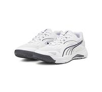 PUMA Solarstrike II, Indoor Court Shoe Unisex Adulto, White Shadow Gray, 44.5 EU