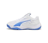 Puma Unisex Youth Accelerate JR Handball Shoe, Puma White-BLUEMAZING, 38 EU