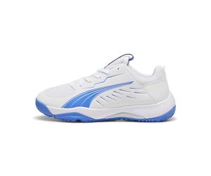Puma Unisex Youth Accelerate JR Handball Shoe, Puma White-BLUEMAZING, 38 EU