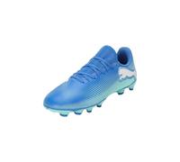 Puma Unisex Youth Future 7 Play FG/AG JR Soccer Shoe, HYPERLINK Blue-Mint-Puma White, 32 EU