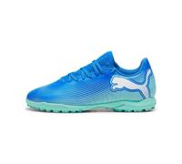 PUMA Future 7 Play TT Jr, Soccer Shoe, Hyperlink Blue-Mint White, 37 EU