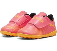 Puma Unisex Youth Future 7 Play Tt V Inf Soccer Shoes, Sunset Glow-Puma Black-Sun Stream, 22 EU