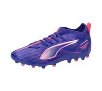 PUMA Unisex Youth Ultra 5 Match MG JR Soccer Shoe, Lapis Lazuli-PUMA White-Sunset Glow, 35.5 EU