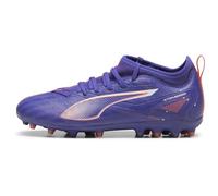 Puma Unisex Youth Ultra 5 Match MG JR Soccer Shoe, Lapis Lazuli-Puma White-Sunset Glow, 35 EU
