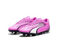Puma Unisex Youth Ultra Play Mg Jr Soccer Shoes, Poison Pink-Puma White-Puma Black, 31 EU