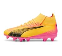 Puma Unisex Youth Ultra Pro Fg/Ag Jr Soccer Shoes, Sun Stream-Puma Black-Sunset Glow, 33 EU