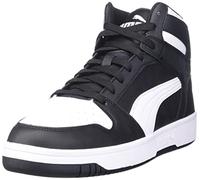 PUMA Rebound Layup Shoe, Black White, 10.5 M US