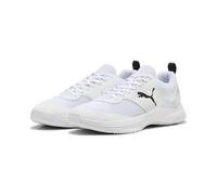 Puma VARION 3 - Tenis Unisex para Interiores, Color Blanco y Plateado Envejecido, Talla 7.5 de Reino Unido