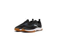 Puma Varion 3 Zapatillas Indoor Unisex Negras Blancas de Cuero