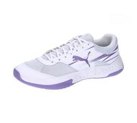 PUMA Varion II, Indoor Court Shoe Unisex Adulto, White-Lavender Alert, 47 EU