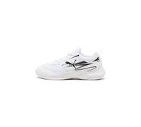 PUMA VARION II JR, Indoor Court Shoe, White Black, 37.5 EU