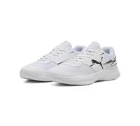 PUMA Varion II, Zapato de Tribunal Interior Unisex Adulto, Blanco White/Negro Black, 37.5 EU