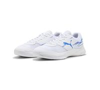 PUMA Varion IIIndoor Court - Tenis Unisex, Puma Blanco Ultra Azul, 39 EU