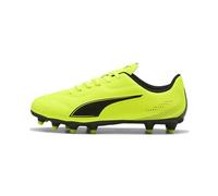 Puma Vitoria II FG/AG JR - Tenis de fútbol, Color Amarillo Alerta, 3 UK, Yellow Alert Puma Black, 35.5 EU