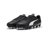 PUMA Vitoria II FG/AG Jr, Zapatillas de fútbol, Negro, Blanco, 38.5 EU