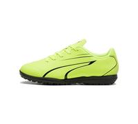 PUMA Vitoria TT Jr, Soccer Shoe, Electric Lime Black, 38.5 EU