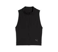 PUMA Camiseta de tirantes CLOUDSPUN Quarter-Zip para mujer, Ropa, Negro, L L
