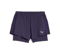 PUMA W Run Velocity 2 en 1 - Pantalón Corto de 7,6 cm, Color Ciruela Profunda