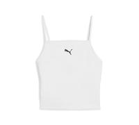PUMA Wardrobe ESS Camiseta de tirantes acanalada para mujer, Blanco, M