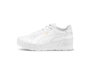 Puma Wedge Shoes, Karmen-Zapatos de cuña para Mujer, Blanco-Dorado, Talla 9, 40 EU