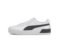 PUMA Carina L, Zapatillas Bajas Mujer, White Black Silver, 37.5 EU