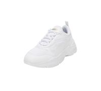 PUMA Women Cassia Zapatillas, Puma White Puma White Puma Team Gold, 41 EU