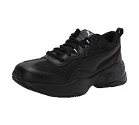 PUMA Women Cilia Sneakers, Puma Black-Puma Silver-Peach Bud, 40 EU
