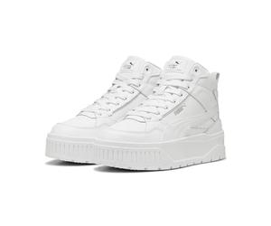 Puma Women Karmen II Idol Mid Sneaker, Puma White-Puma White-Puma Silver, 40 EU