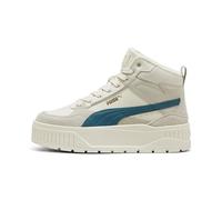 PUMA Women Karmen II Idol Mid WTR Sneaker, Alpine Snow-Cold Green-PUMA Gold, 42 EU
