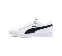 PUMA Women Puma Smash Wns v2 L Sneakers, Puma White-Puma Black, 38.5 EU