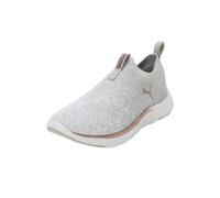 PUMA Women Softride Remi Slip-on Knit Wn's Zapatillas para correr en carretera, Ash Gray White Rose Gold Metallic, 39 EU