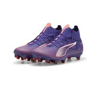 PUMA Women Ultra 5 Match+ FG/AG WN'S Soccer Shoe, Lapis Lazuli-PUMA White-Sunset Glow, 38 EU