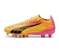 Puma Women Ultra Match Fg/Ag Wn'S Soccer Shoes, Sun Stream-Puma Black-Sunset Glow, 38.5 EU