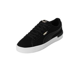 PUMA Women's Fashion Shoes JADA RENEW NUBUCK Trainers & Sneakers, PUMA BLACK-PUMA GOLD-PUMA WHITE, 42