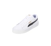 PUMA Women's Fashion Shoes SMASH PLATFORM V3 Trainers & Sneakers, PUMA WHITE-PUMA BLACK-PUMA GOLD, 40