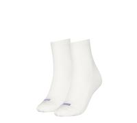 PUMA Women's Heart Short Crew Socks 2 pack, Women, Blanco/Morado, 39-42 39-42