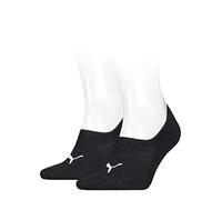 PUMA Women's High-cut Footie (2 Pack), Calcetines Mujer, Negro, 39-47