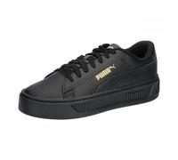 Puma Women's Smash Platform V3 Sneaker, Puma Black Puma Gold, 36 EU